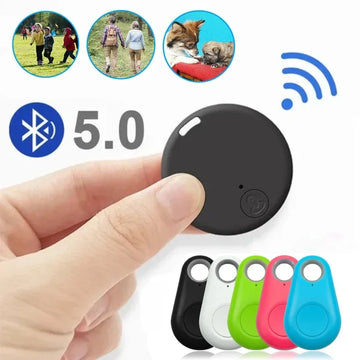 Mini rastreador móvel Bluetooth 5.0, dispositivo anti-perda, redondo, dispositivo anti-perda, rastreador de bolsa e carteira para crianças, localizador inteligente