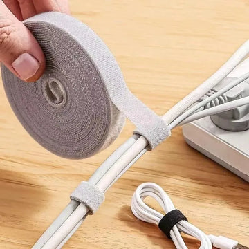 Organizador de cabos 1/5M, fita enroladora de fios para gerenciamento de cabos de fone de ouvido e mouse, protetor para iPhone, Xiaomi e Samsung