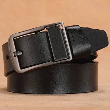 Monarch Full-Grain Leather Belt - Trend Vibes