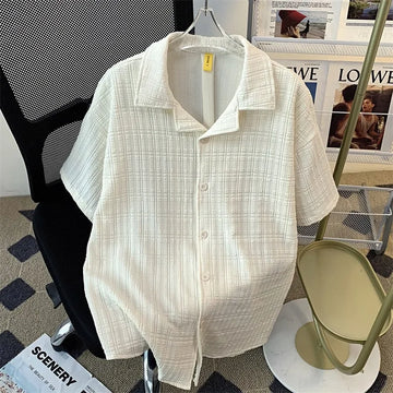 Monaco Jacquard Camp Shirt - Trend Vibes