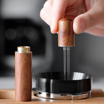 Agitador de pó de café em aço inoxidável, distribuidor e nivelador, ferramentas WDT para mexer café, acessórios para baristas
