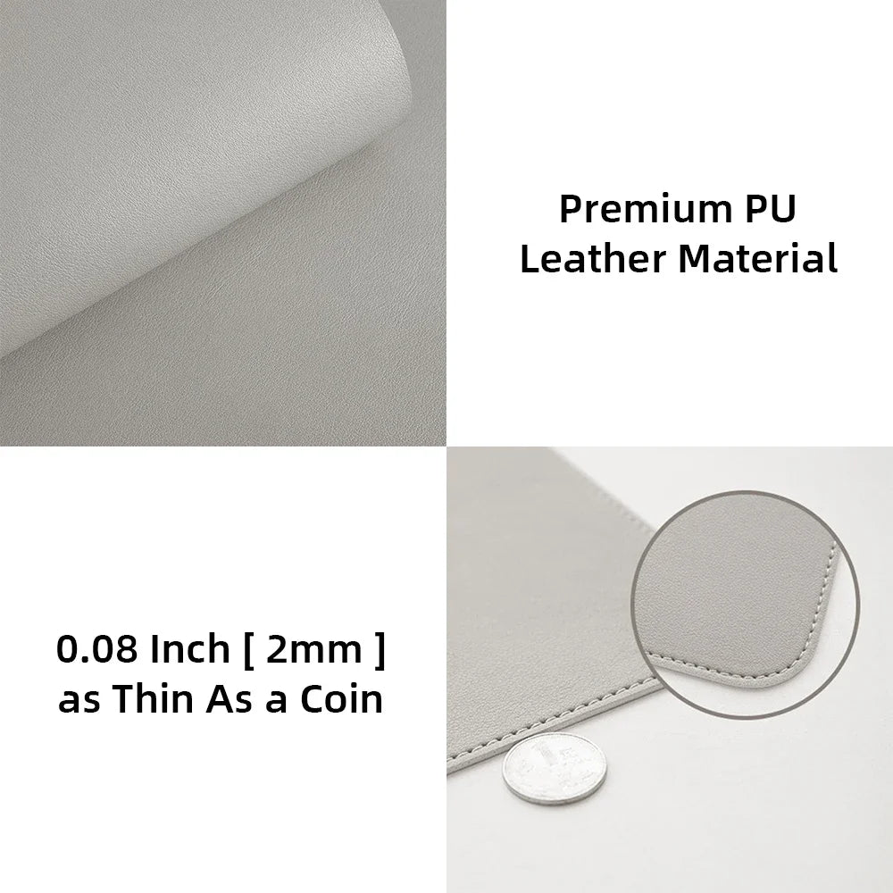 1 Pcs Large Size 600*300mm Office Desk Protector Mat PU Leather Waterproof Mouse Pad Desktop Keyboard Desk Pad Gaming Mousepad - Trend Vibes - 