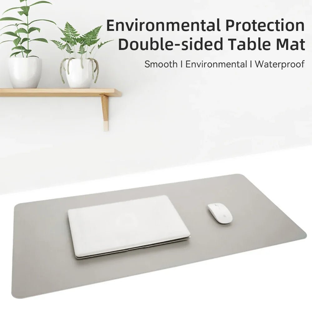 1 Pcs Large Size 600*300mm Office Desk Protector Mat PU Leather Waterproof Mouse Pad Desktop Keyboard Desk Pad Gaming Mousepad - Trend Vibes - 