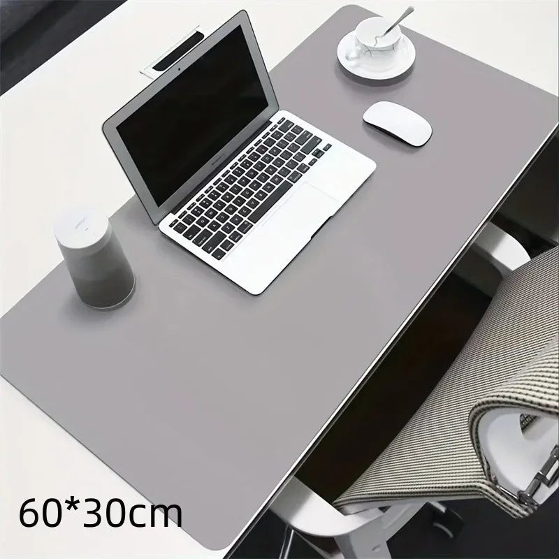 1 Pcs Large Size 600*300mm Office Desk Protector Mat PU Leather Waterproof Mouse Pad Desktop Keyboard Desk Pad Gaming Mousepad - Trend Vibes - 