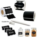 120Pcs/Roll 3 Styles Removable Blackboard Stickers With Erasable Pen Waterproof Chalkboard Labels 1.4*2.2in for Home & Kitchen - Trend Vibes - 