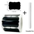 120Pcs/Roll 3 Styles Removable Blackboard Stickers With Erasable Pen Waterproof Chalkboard Labels 1.4*2.2in for Home & Kitchen - Trend Vibes - 