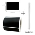 120Pcs/Roll 3 Styles Removable Blackboard Stickers With Erasable Pen Waterproof Chalkboard Labels 1.4*2.2in for Home & Kitchen - Trend Vibes - 