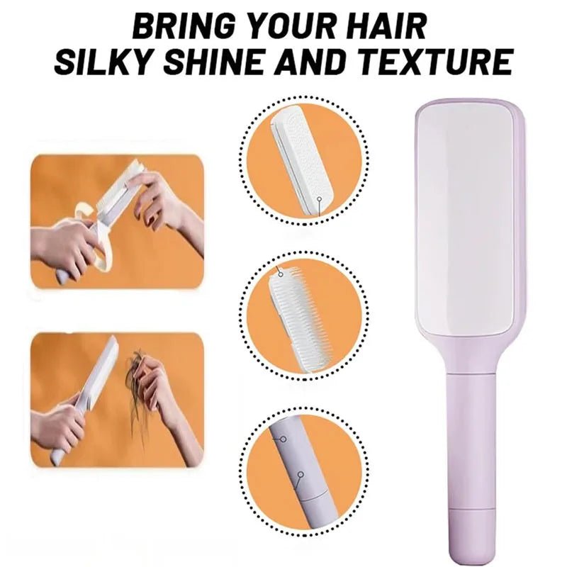 1/2pcs Rotatable Self Cleaning Hair Brush Massage Air Cushion Comb Magic Retractable Self - Cleaning Massage Brush Telescopic Comb - Trend Vibes - 