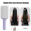 1/2pcs Rotatable Self Cleaning Hair Brush Massage Air Cushion Comb Magic Retractable Self - Cleaning Massage Brush Telescopic Comb - Trend Vibes - 