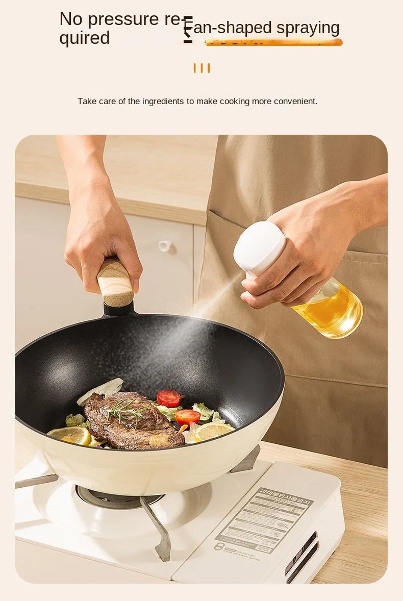 1Pc 200/300/500 ML Oil Spray Pot Kitchen Household Edible Olive Oil Spray Bottle Atomized Misty Oil Tank Air Fryer Spray Bottle - Trend Vibes - 