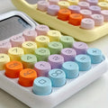 1pc Keyboard Calculator Office 12 - digit Mechanical Calculator Cute Candy Color Calculator Desktop Stationery - Trend Vibes - 
