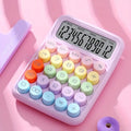 1pc Keyboard Calculator Office 12 - digit Mechanical Calculator Cute Candy Color Calculator Desktop Stationery - Trend Vibes - 
