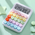 1pc Keyboard Calculator Office 12 - digit Mechanical Calculator Cute Candy Color Calculator Desktop Stationery - Trend Vibes - 