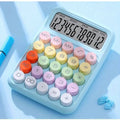 1pc Keyboard Calculator Office 12 - digit Mechanical Calculator Cute Candy Color Calculator Desktop Stationery - Trend Vibes - 