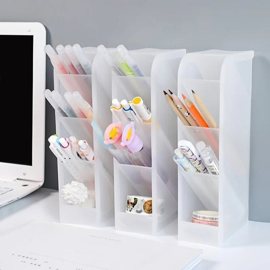 1pc Multi - Layer Pen Holder & Cosmetic Brush Storage Holder - Perfect for Office & School Supplies - Trend Vibes - 