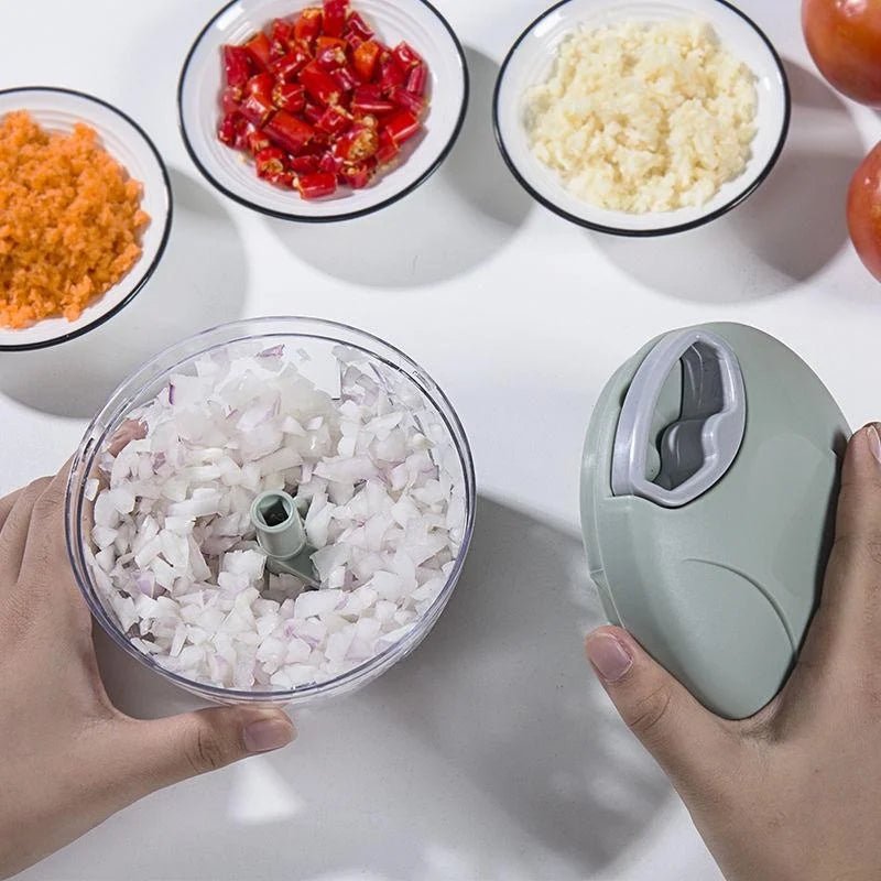500/900ML Manual Meat Mincer Garlic Chopper Rotate Garlic Press Crusher Vegetable Onion Cutter Kitchen Cooking Accessories - Trend Vibes - 