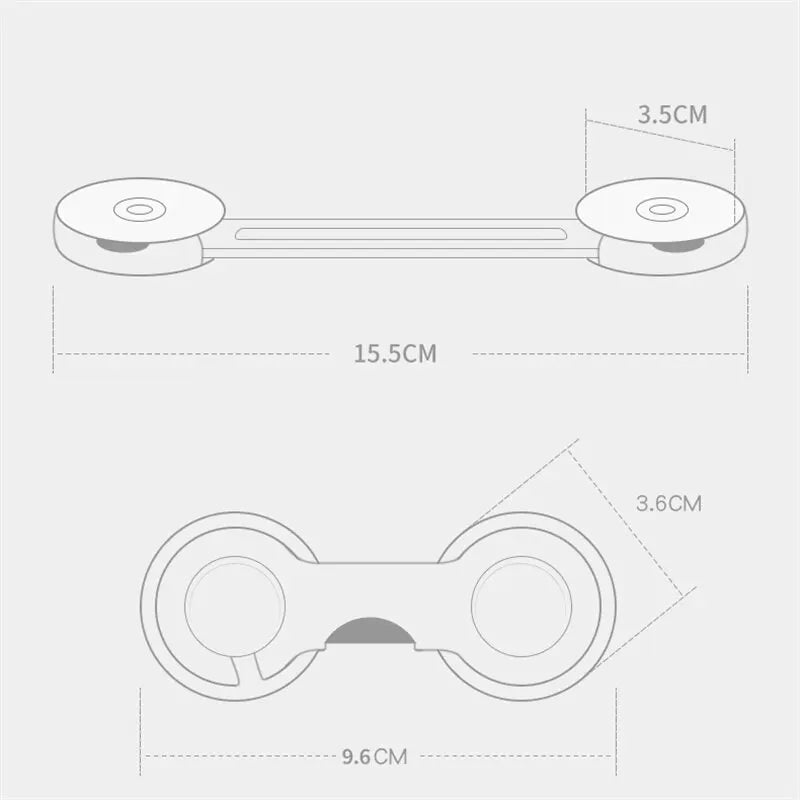 6PCS Baby Cabinet Locks Strap Drawer Lock Child Anti Opening Refrigerator Lock Home Baby Anti Pinch Safety Protection Buckle - Trend Vibes - 