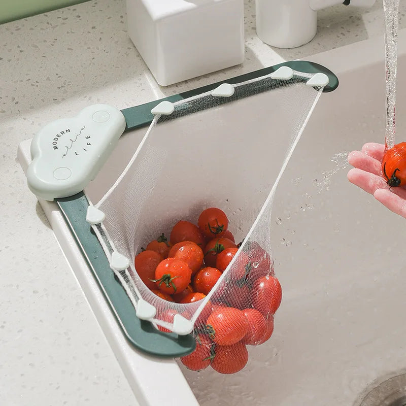 Kitchen Sink Filter Net Triangular Leftovers Strainer Mesh Anti-Clogging Disposable Residue Separation Hanging Bag Drain Tools - Trend Vibes