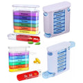 DoseDeck 28-Grid Pill Organizer – Weekly Pill Box with Removable Trays - Trend Vibes