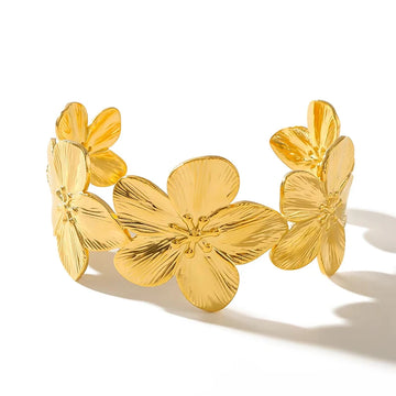 Blossom Golden Cuff - Trend Vibes