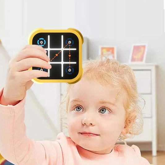 3 in 1 Tic-Tac-Toe Game Handheld Puzzle Game Console Electronic Children's Electronic Toys Chess Board Game Kids Creative Gifts - Trend Vibes