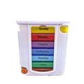 DoseDeck 28-Grid Pill Organizer – Weekly Pill Box with Removable Trays - Trend Vibes