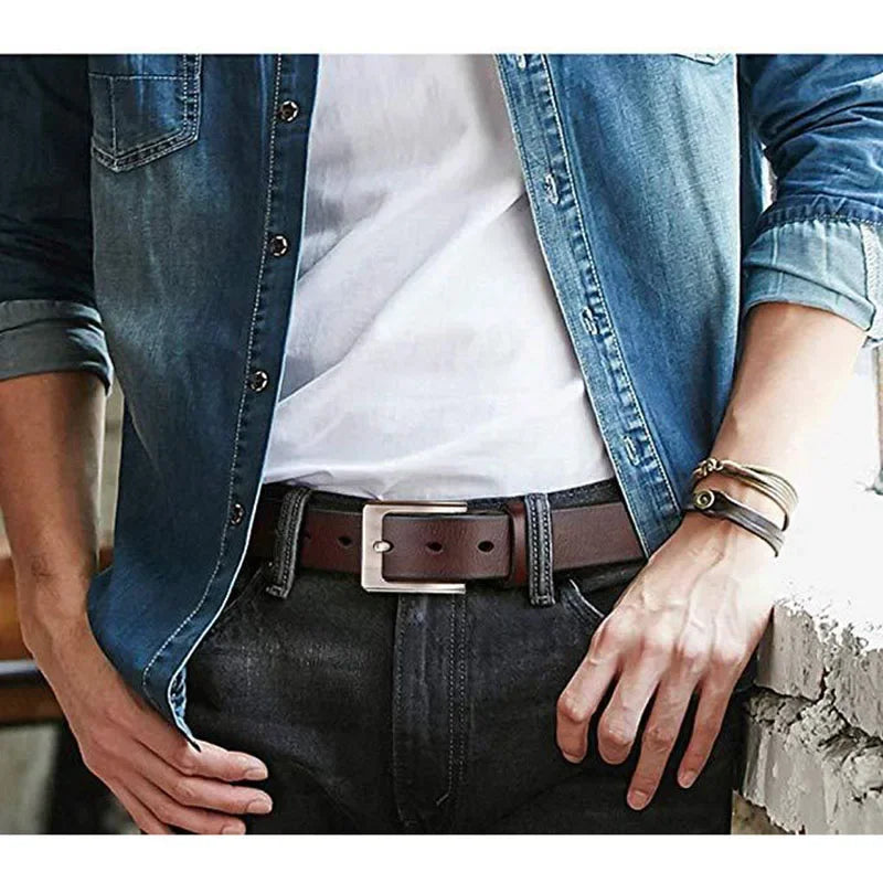 Monarch Full-Grain Leather Belt - Trend Vibes