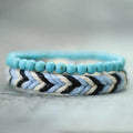 Earth & Fire Artisan Set – Coconut Husk & Lava Stone Bracelet - Trend Vibes