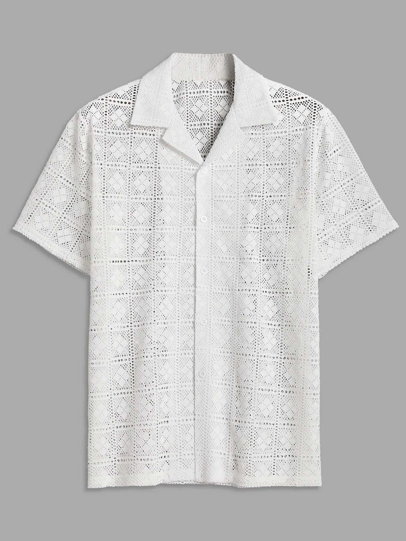 AURORA Diamond Mesh Shirt - Trend Vibes