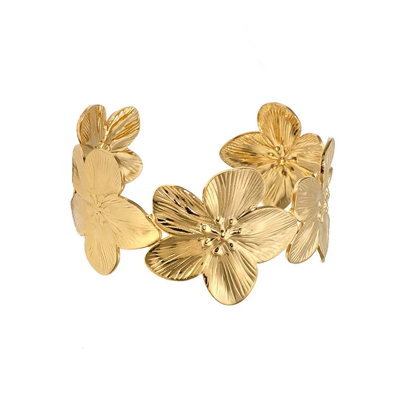 Blossom Golden Cuff - Trend Vibes