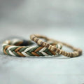 Earth & Fire Artisan Set – Coconut Husk & Lava Stone Bracelet - Trend Vibes