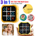3 in 1 Tic-Tac-Toe Game Handheld Puzzle Game Console Electronic Children's Electronic Toys Chess Board Game Kids Creative Gifts - Trend Vibes