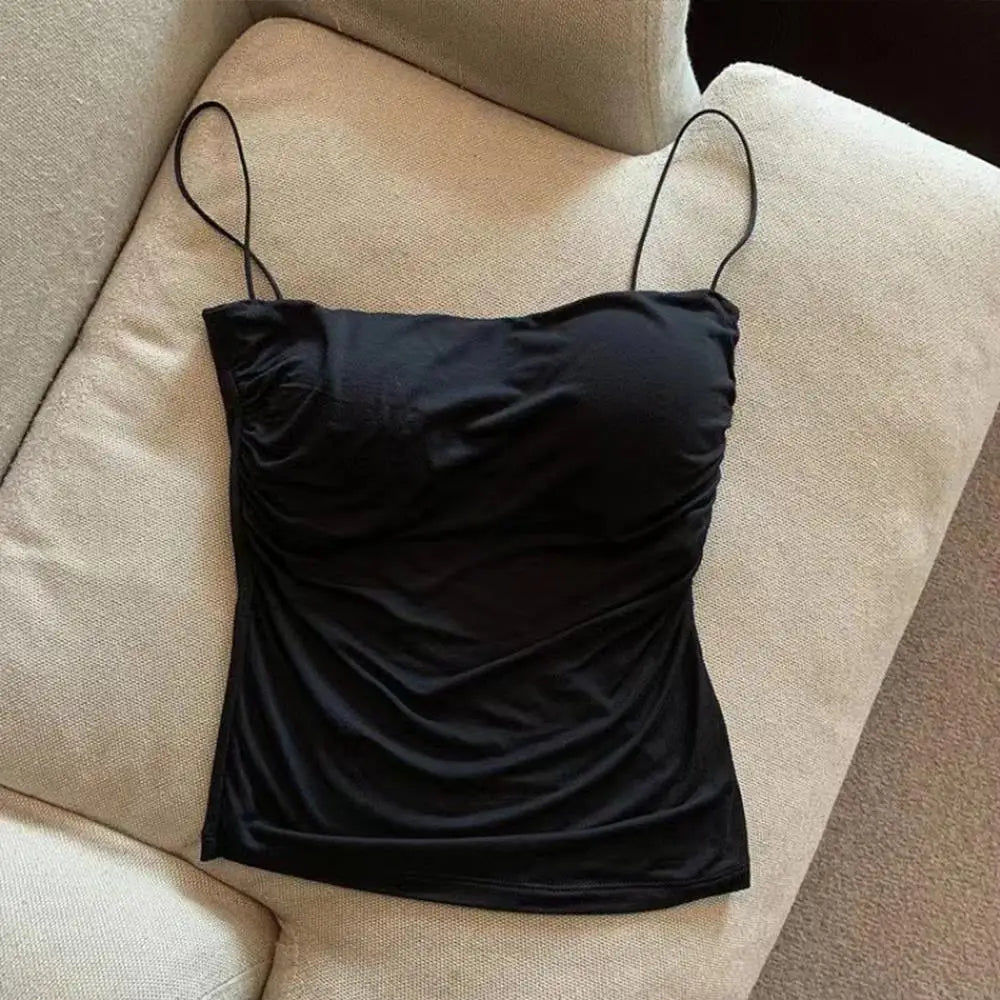 RucheEase Built-In Bra Cami - Trend Vibes