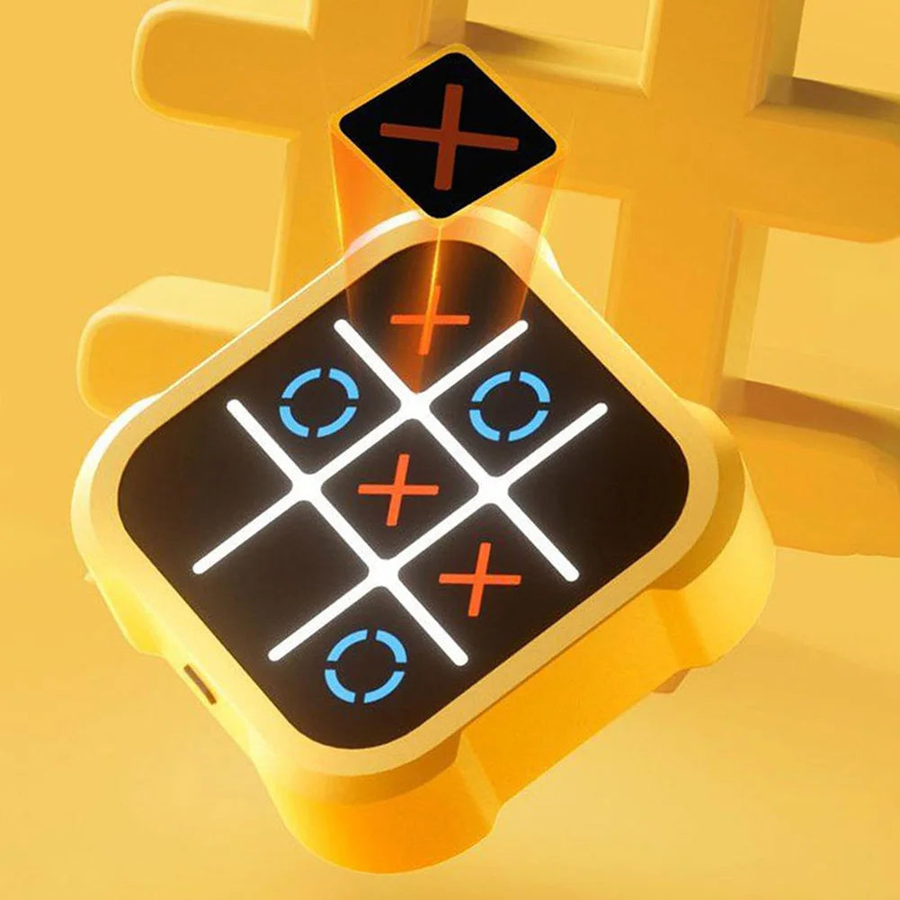 3 in 1 Tic-Tac-Toe Game Handheld Puzzle Game Console Electronic Children's Electronic Toys Chess Board Game Kids Creative Gifts - Trend Vibes
