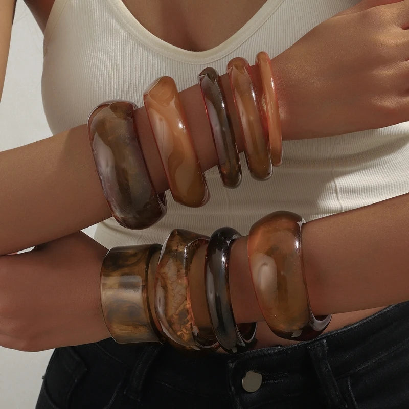 Vintage Brown Coffee Bangles - Trend Vibes