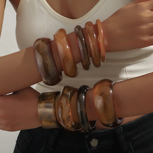 Vintage Brown Coffee Bangles - Trend Vibes