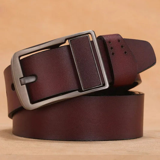 Monarch Full-Grain Leather Belt - Trend Vibes