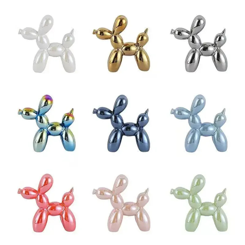 Nordic Ceramic Balloon Dog Abstract Ornament Creative Sculpture Study Room Statue Home Office Accessories Festival Decoration - Trend Vibes