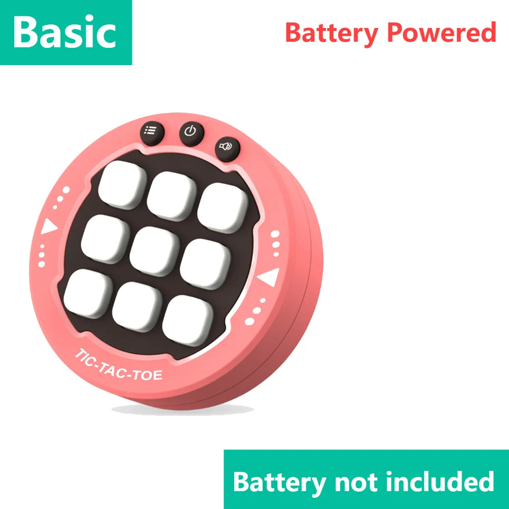 3 in 1 Tic-Tac-Toe Game Handheld Puzzle Game Console Electronic Children's Electronic Toys Chess Board Game Kids Creative Gifts - Trend Vibes