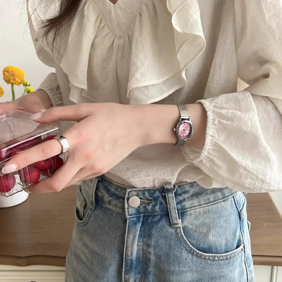 Olivia Oval Dial Ladies’ Watch - Trend Vibes
