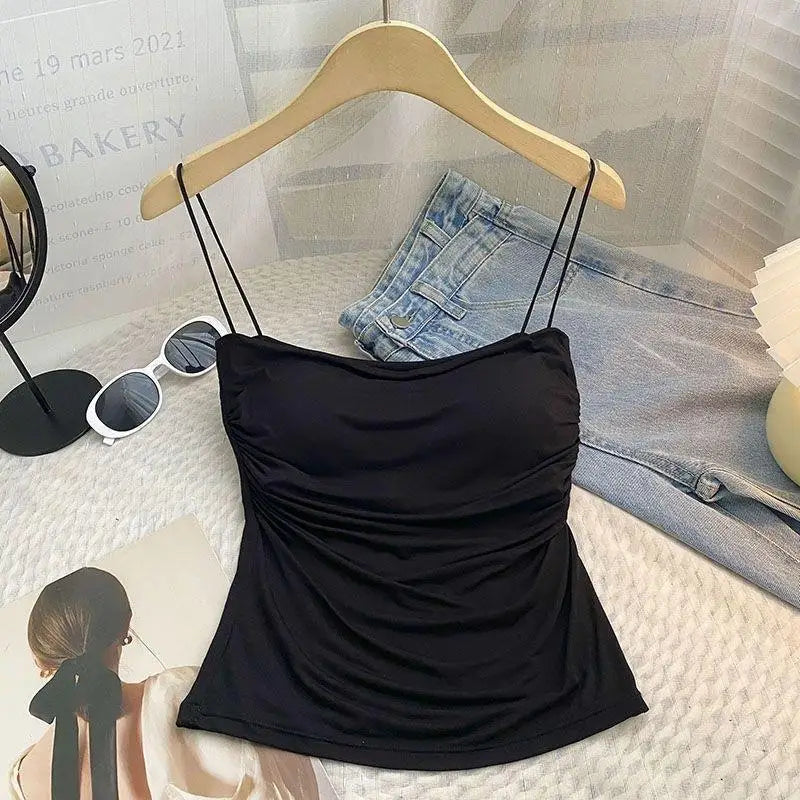 RucheEase Built-In Bra Cami - Trend Vibes