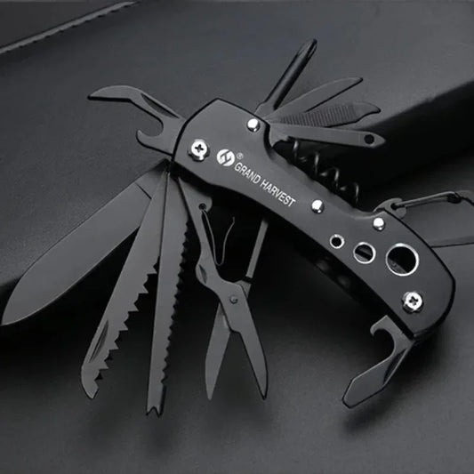 GrandHarvest 11-in-1 Tactical Folding Knife - Trend Vibes