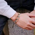 Earth & Fire Artisan Set – Coconut Husk & Lava Stone Bracelet - Trend Vibes