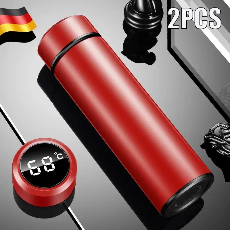 Intelligent Temperature Display Thermal Mug 304 Stainless Steel Thermos Bottle Long-lasting Heat Preservation Cute Water Bottle - Trend Vibes