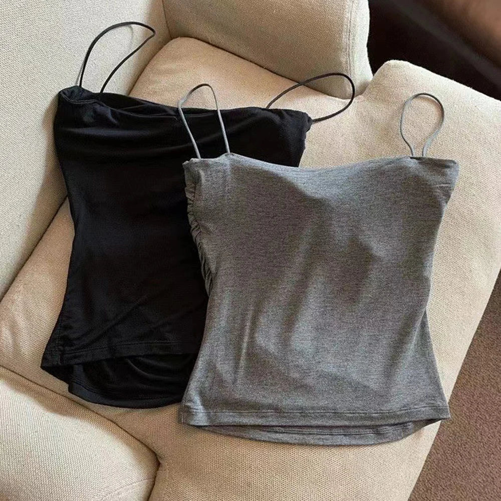 RucheEase Built-In Bra Cami - Trend Vibes