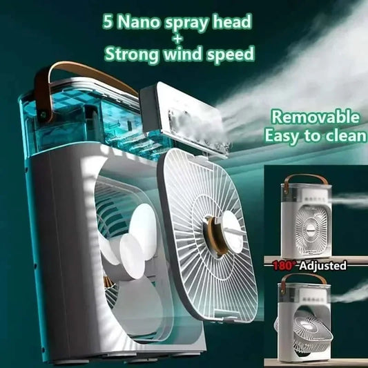 BrisaLux™ - 3-in-1 Portable Fan