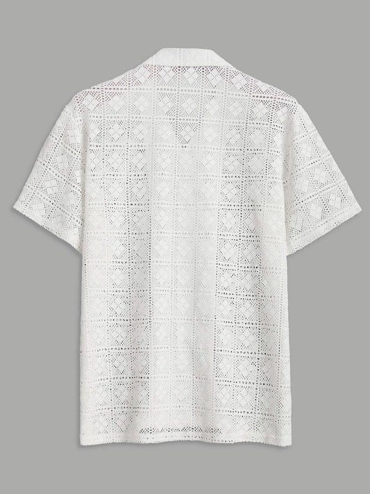 AURORA Diamond Mesh Shirt - Trend Vibes