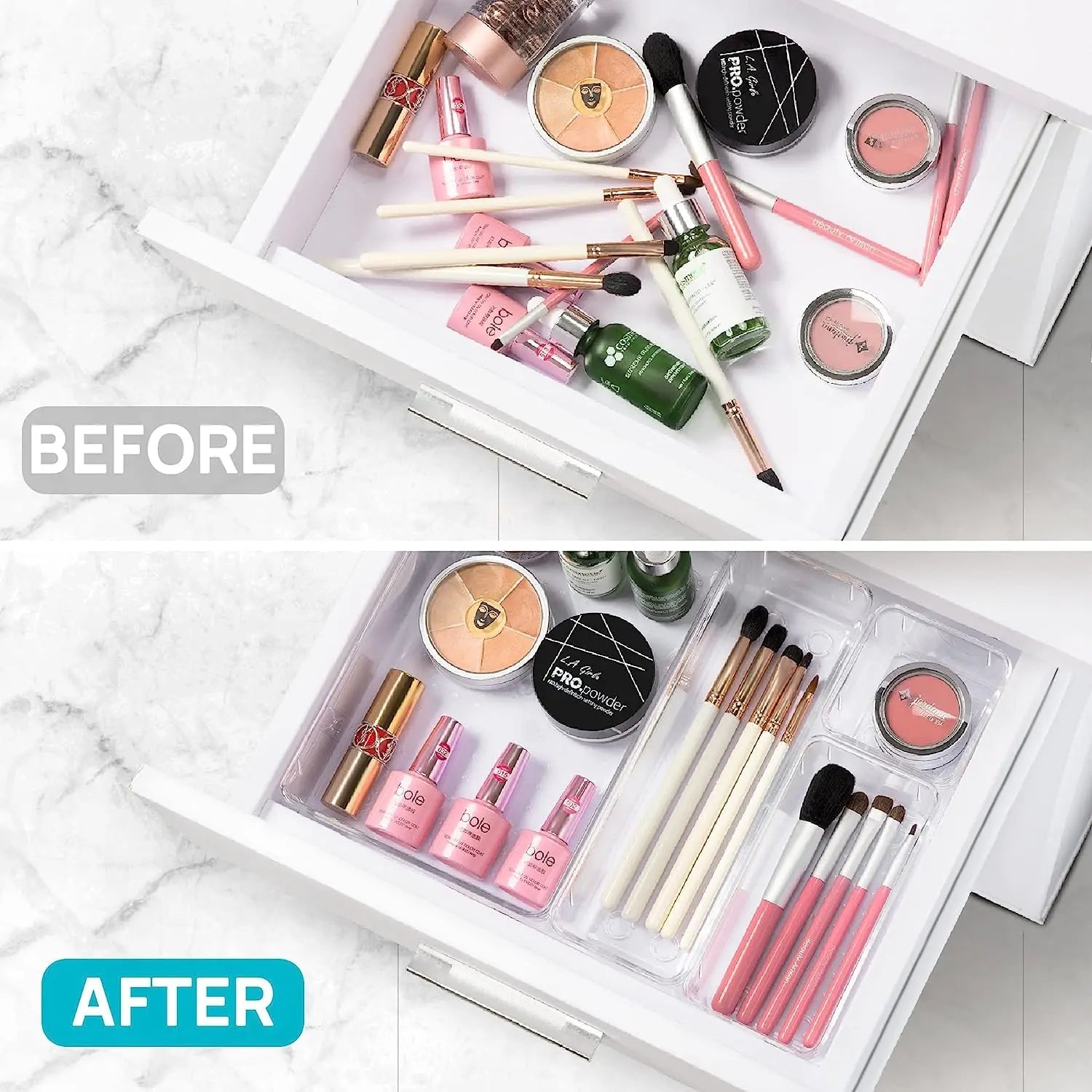 Bangbold Makeup Make up Kitchen Drawer Organizer Storage - Trend Vibes - 
