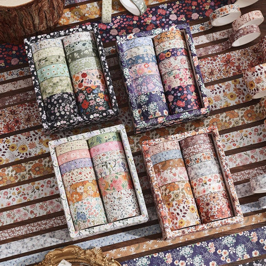Bloomer™ Vintage Floral Washi Tape Collection - Trend Vibes - 