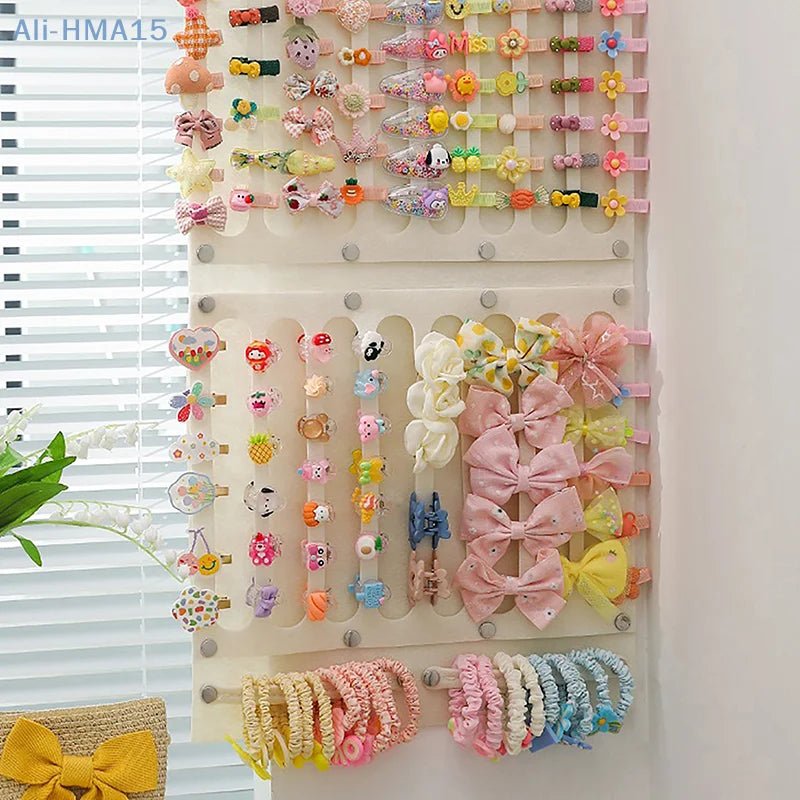 Bows Hair Clips Organizer Wall Hanging Large Capacity Girl Headband Holder Sunglasses Home Storage Hanger Space Saving Accessory - Trend Vibes - 